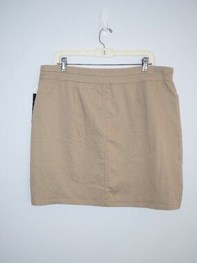 NWT Kim Rogers Beige Comfort Pull on Skort size 16